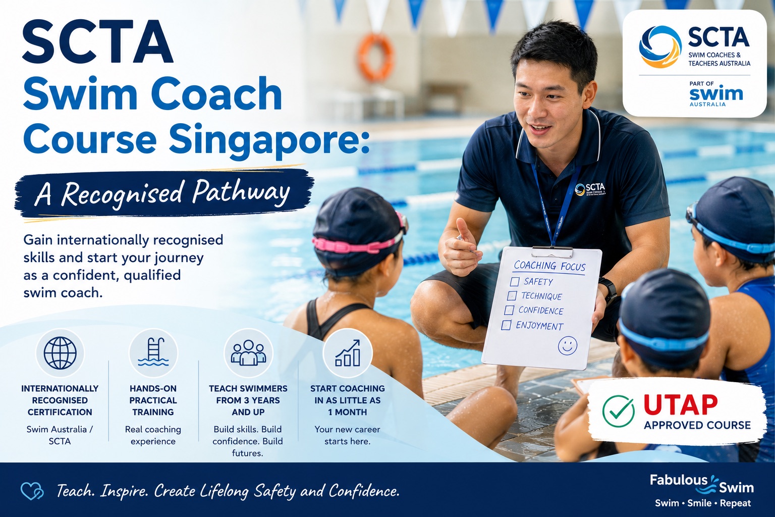 SCTA Swim Coach Course Singapore: A Recognised Pathway
